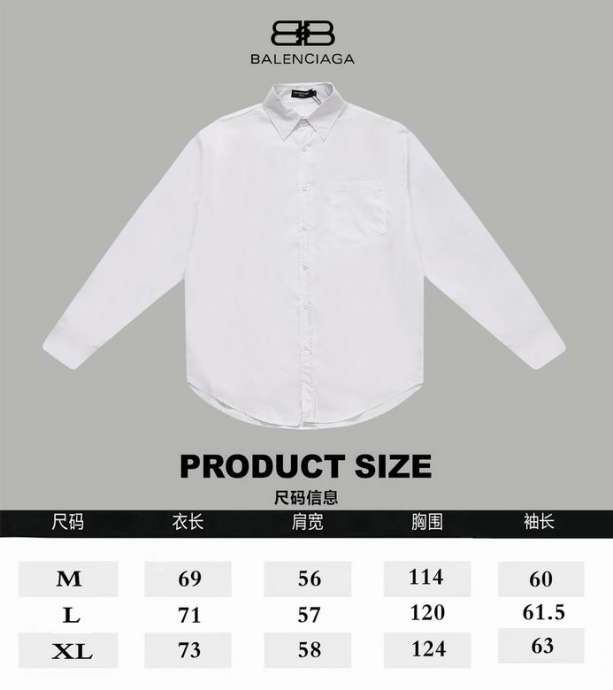 Picture of Balenciaga Shirts Long _SKUBalenciagaM-XLA0Tn1521066